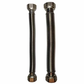 VÍZFLEX  1/2"-1/2" BB ROZSDAMENTES BORDÁSCSŐ 20CM-40CM