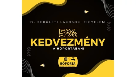 17. kerületi lakosok figyelem: 5% kedvezmény vár rátok a Hőporta szerelvényboltban!