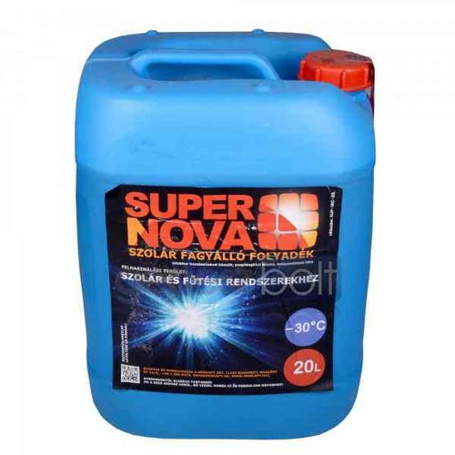 Napkollektor fagyálló folyadék Supernova 20 literes -30 fokos ( előkevert )