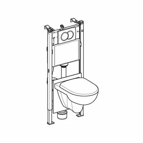 WC TARTÁLY BEÉP.GEBERIT DUÓFIX  fali wc szett (tartály fehér nyomólap, WC ülőke
