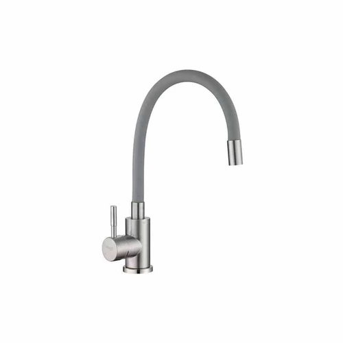 INOX konyhai csaptelep flexibilis szürke  kifolyócsővel  EURO